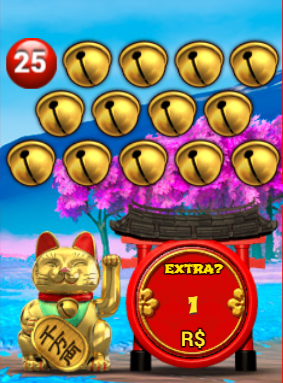 Compra de bolas extras em Golden Lucky Cat Bingo