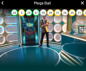 Multiplicadores do jogo Mega Ball