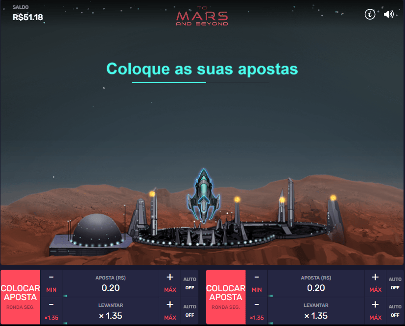 Como apostar no jogo To Mars and Beyond