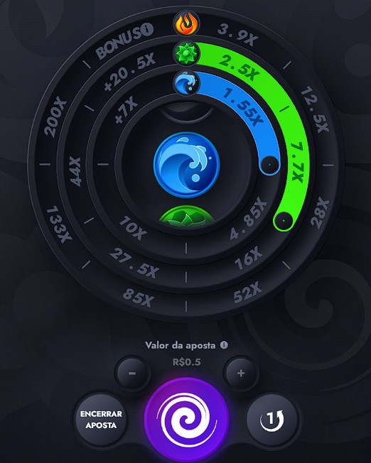 Vortex jogo interface