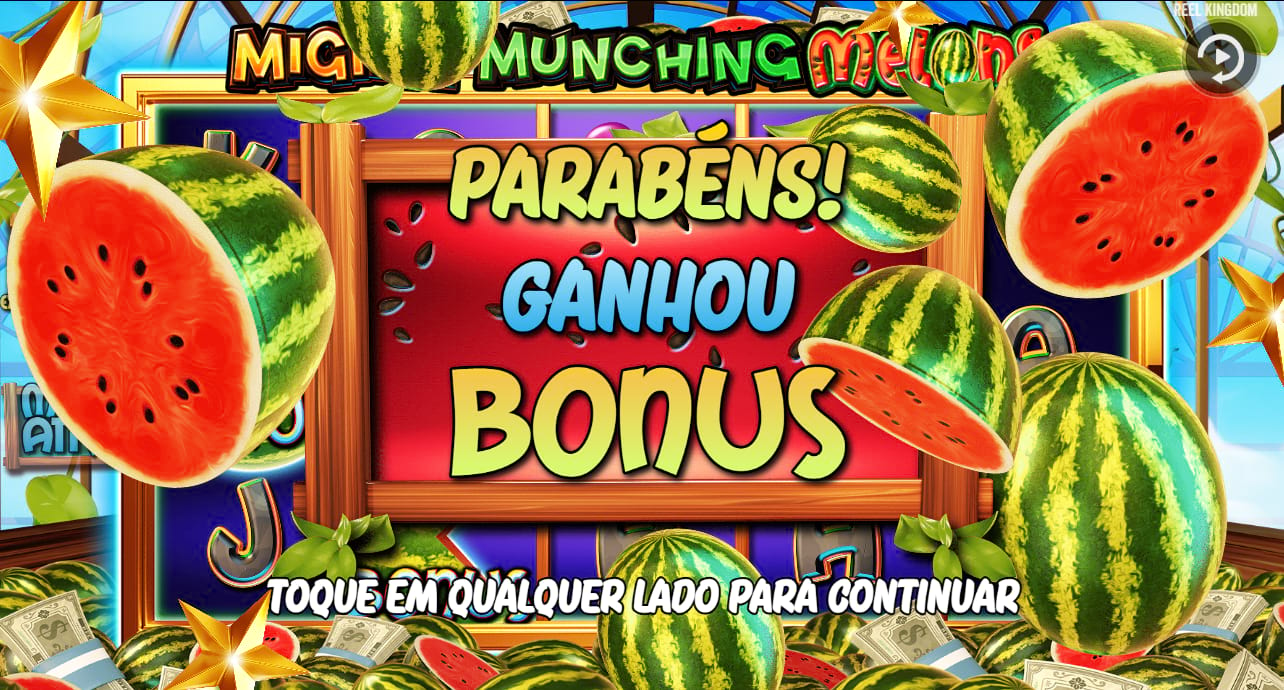 Tele de jogo do bônus de Mighty Munching Melons
