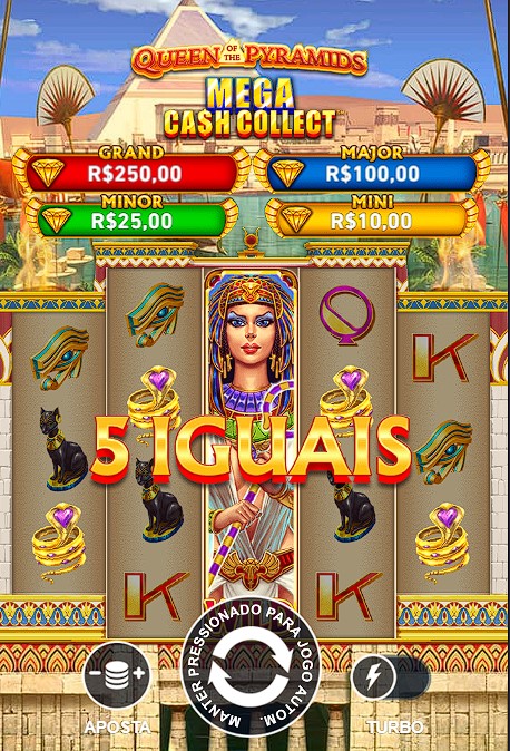 Rodadas Grátis de Mega Cash Collect: Queen of the Pyramids