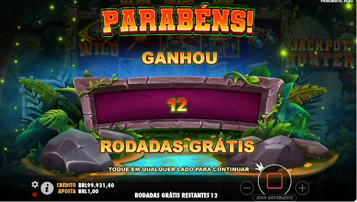 Rodadas Grátis de Jackpot Hunter