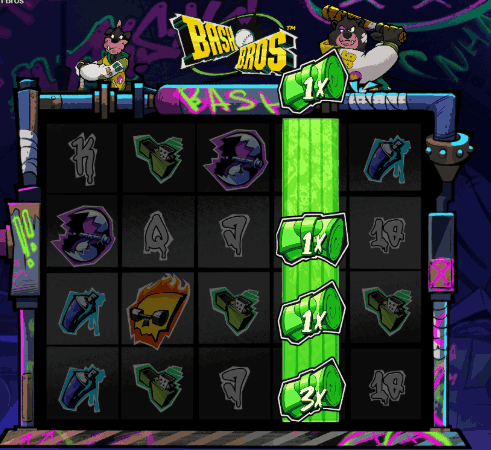 Jogo Bash Bros da Hacksaw Gaming